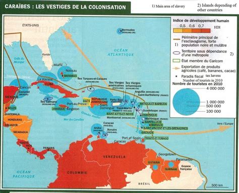 The Caribbean:influences of the colonizations [OC] [1379x1119] : MapPorn