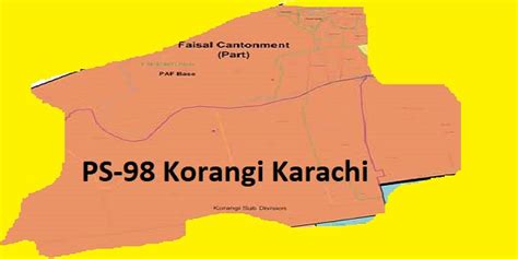 PS-98 Karachi Korangi Area, Map, Candidates and Result