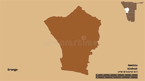 Erongo Region Regions of Namibia, Republic of Namibia Map Vector Illustration, Scribble Sketch ...