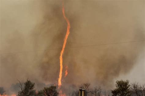 Rare fire tornado captured in Australian Outback | Fire tornado, Sky ...