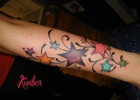 colorful star tattoo | Star tattoos, Tattoos, Tattoo artists