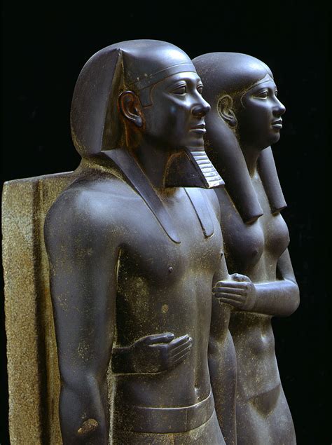 Digital Giza | Greywacke pair statue of Menkaure and Queen