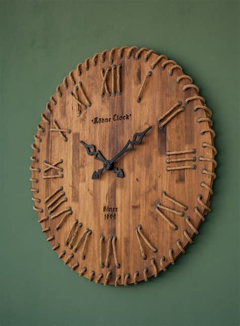 20''/23''/28''/32''/Personalized wood rope wall clock personalized wall ...