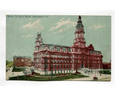 Marion County Court House Indianapolis Indiana postcard