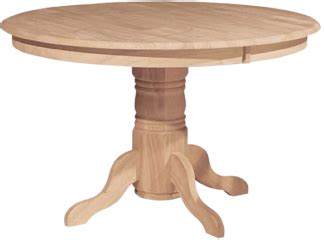 Round Table w/ Traditional Pedestal Solid Real Wood Traditional Round Pedestal Dining Table [WW ...