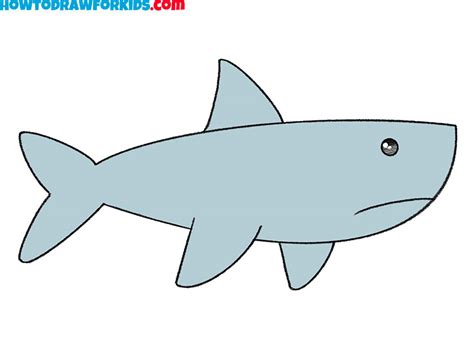 How to Draw a Shark Step by Step - Easy Drawing Tutorial For Kids