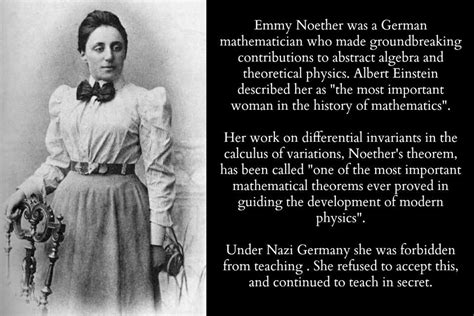 Emily Noether | Emmy noether, Women in history, Theoretical physics