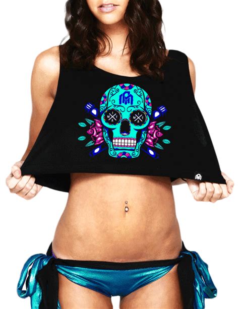 DOTD UV Crop Top Rave Outfits, Costumes, Clothes, Camping, Harley Davidson, Festivals, Outfits ...