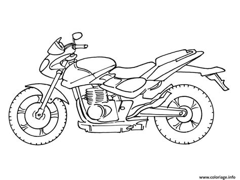 Coloriage Moto Facile 37 Dessin Moto à imprimer
