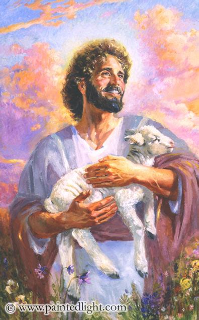 Christ As The Good Shepherd Painting at PaintingValley.com | Explore collection of Christ As The ...