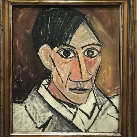 #pablopicasso early #selfportrait 1907 from the excellent #cubism #exhibition at #centrepompidou ...
