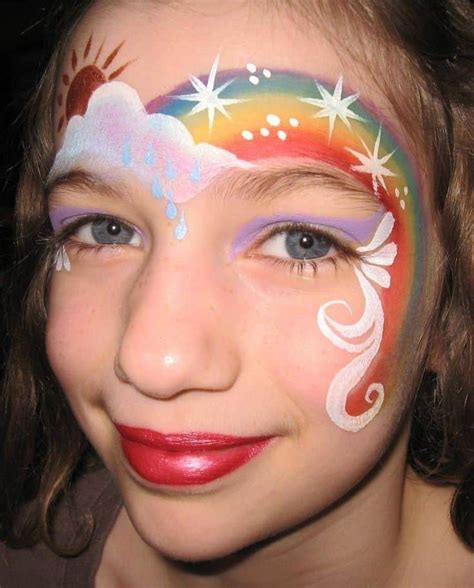 Rainbow Face Painting Ideas