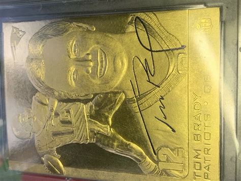 Rare Tom Brady Autographed Card with Picture and COA