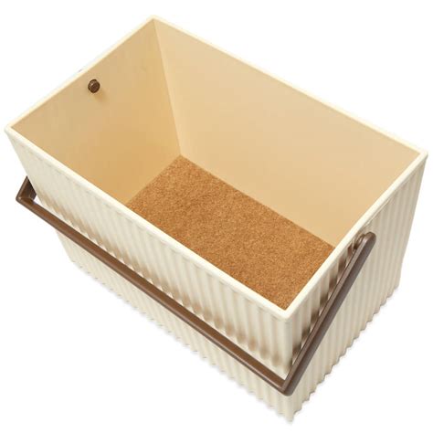 Hachiman Omnioffre Stacking Storage Box - Medium Beige & Brown | END. (Europe)