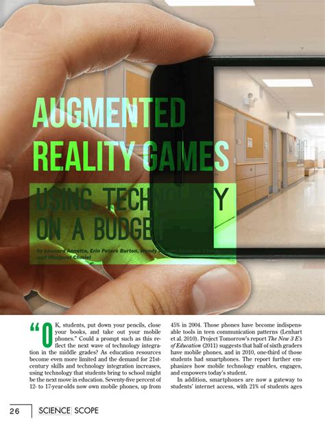 (PDF) Augmented Reality Games: Using Technology on a Budget