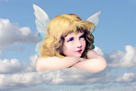 Angel In The Clouds Free Stock Photo - Public Domain Pictures