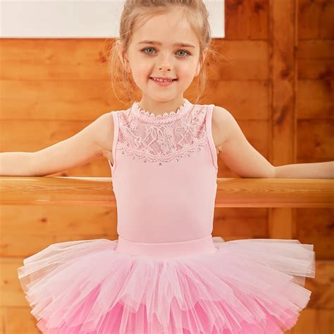 ballet dresses for girls leotard Children long sleeve ballet costumes lace dance dress dance ...