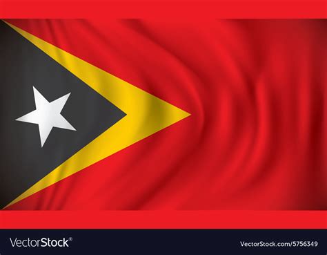 Flag timor-leste Royalty Free Vector Image - VectorStock