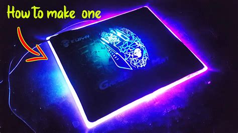 How To Make RGB Gaming Mouse Pad ( very cheap ) - YouTube