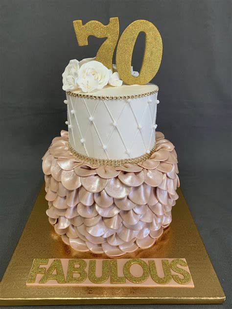 70th Birthday cake — Skazka Cakes