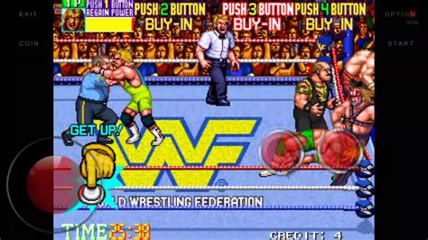 MAME4droid 0.139u1 WWF Wrestlefest Royal Rumble Gameplay - YouTube