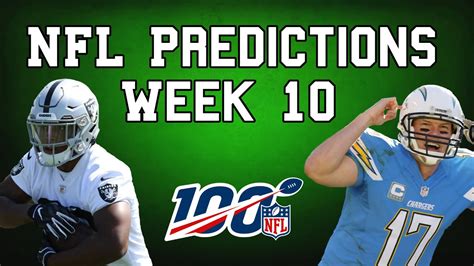 NFL Week 10 Predictions! NFL Week 10 Picks for the 2019 Regular Season ...