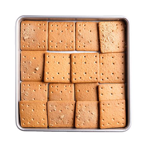 AI generated Baking sheet with graham crackers png isolated on transparent background 36744061 PNG