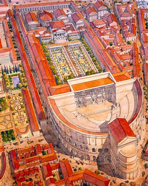 TEATRO E PORTICI DI POMPEO | Ancient roman architecture, Ancient rome, Roman empire