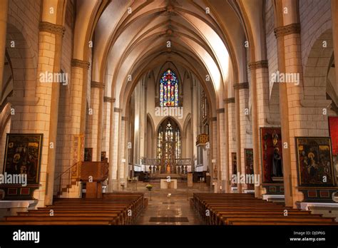 Interior of the Cathedral of Our Lady, Augsburg Cathedral, Augsburg, Bavaria, Germany Stock ...