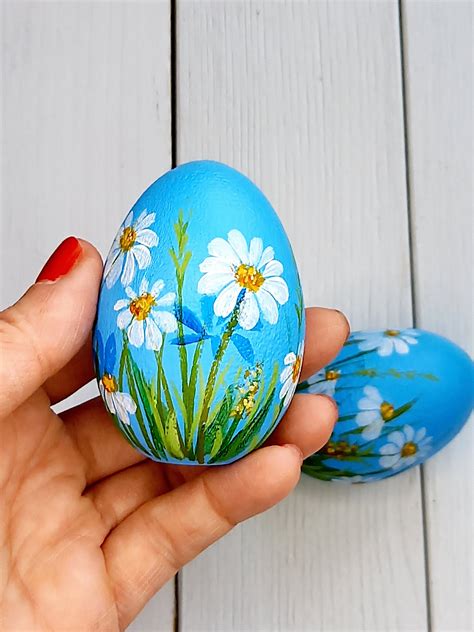 Hand painted wooden Easter egg | Etsy