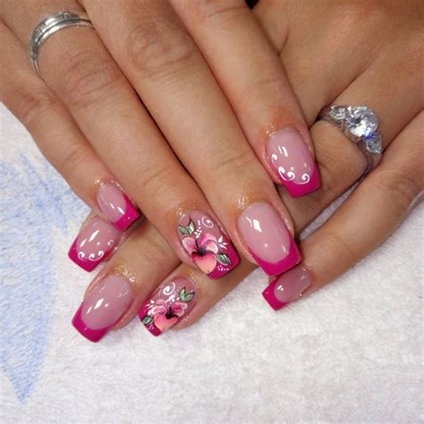 Red & Pink Rose Nails Cindy's Cute Corner