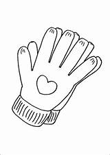 Mittens Coloring Pages sketch template