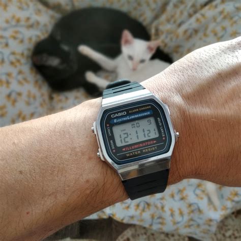 [Casio A168WA] on a F-91W strap : r/Watches