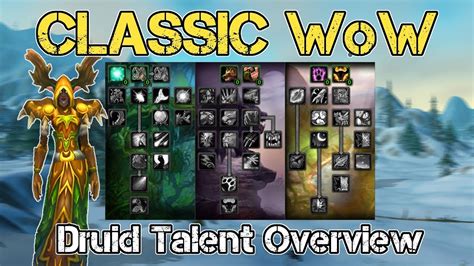 Classic WoW | Druid Talents Overview - YouTube