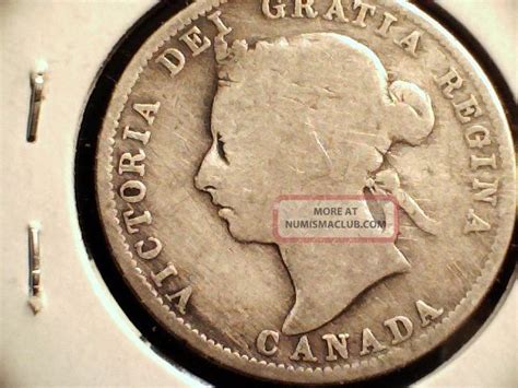 1900 Canadian Twenty Five (25) Cent Coin. Queen Victoria