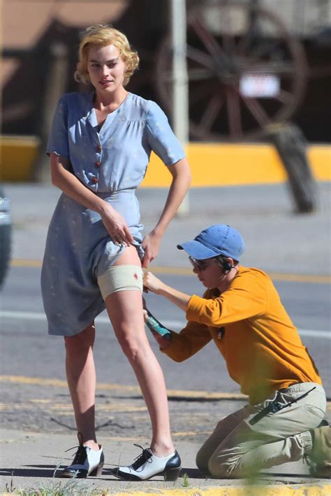 Margot Robbie on the set of 'Dreamland' in New Mexico