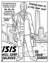 Company Publishes Graphic anti ISIS coloring book sketch template