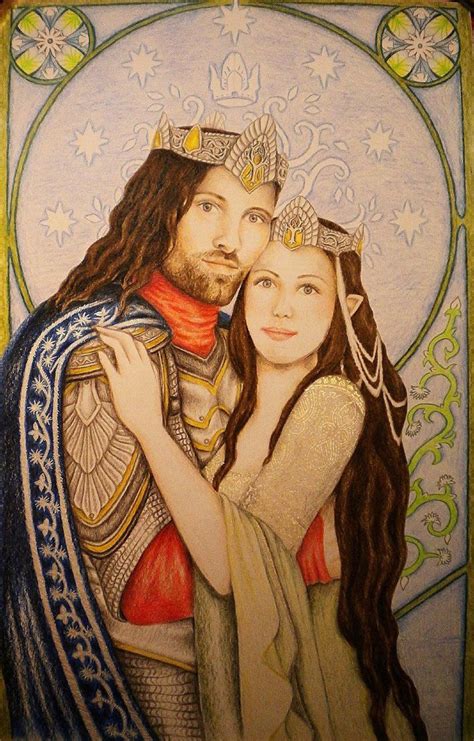 Coronation by annoulaki Aragorn and Arwen, High King and High Queen of Gondor. | Aragorn and ...