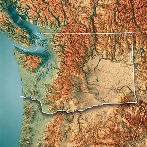 90+ Olympic Peninsula Map Stock Photos, Pictures & Royalty-Free Images - iStock