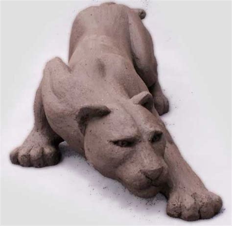 Pin by Marie on Céramiques félins... | Animal sculptures, Sculpture clay, Sculpture