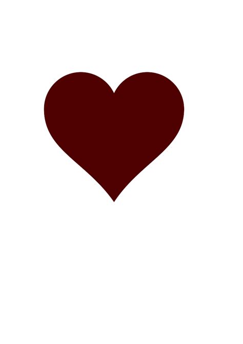 Maroon Heart Clip Art at Clker.com - vector clip art online, royalty ...