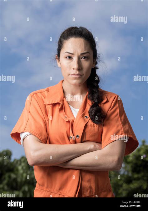 Orange jumpsuit female prisoner hi-res stock photography and images - Alamy