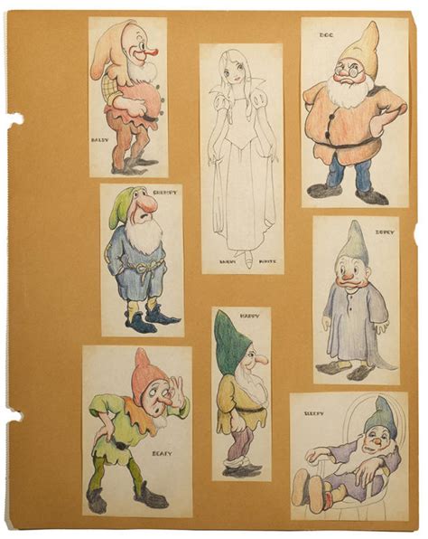 'Snow White': Rare Concept Art of Rejected Dwarfs to Be Auctioned