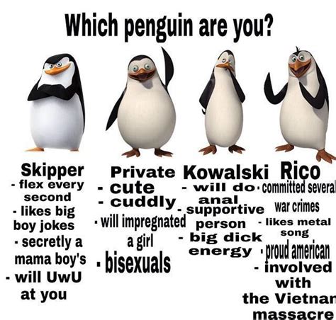 Tag yourself : r/Kowalski_Memes