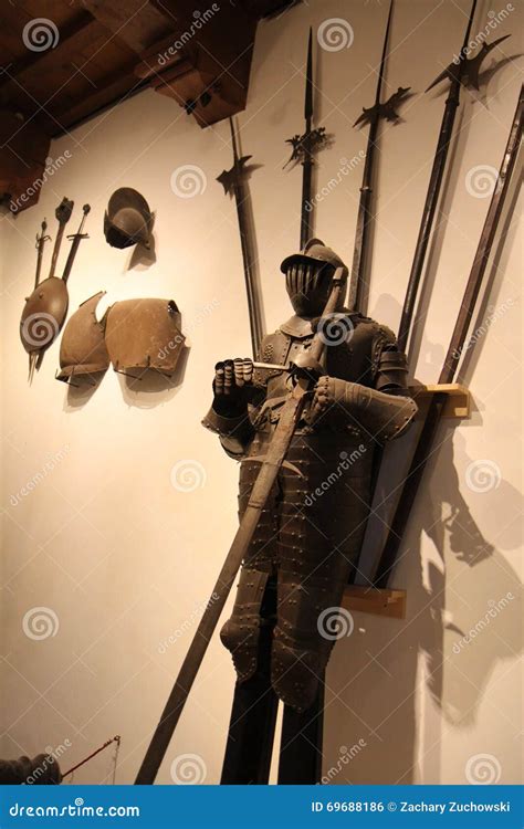 The Castle Knight stock photo. Image of helmet, armor - 69688186