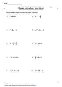 8 Algebraic Identities ideas | simplifying algebraic expressions ...