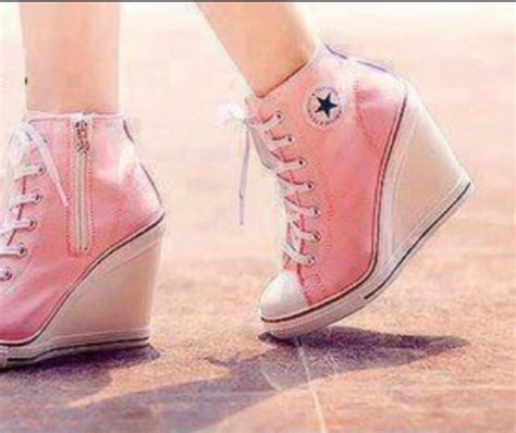 Pink converse heels | Converse heels, Pink wedge heels, Converse wedges