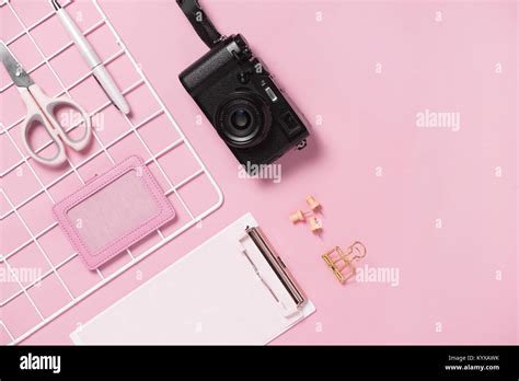Office table. Top view. Flat lay. Home office workspace Stock Photo - Alamy
