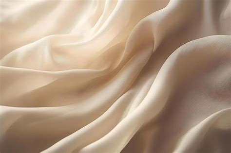 Premium AI Image | Closeup view of a white fabric texture