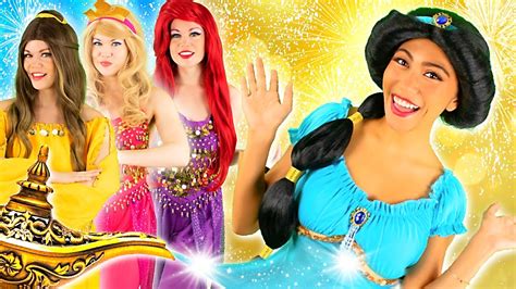 JASMINE turns into a GENIE! | PRINCESS GENIE in REAL LIFE | Does JASMINE get MARRIED?! | BFF ...